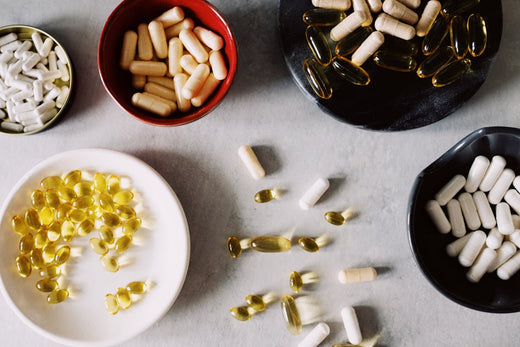 A variety of vitamin and mineral supplements 